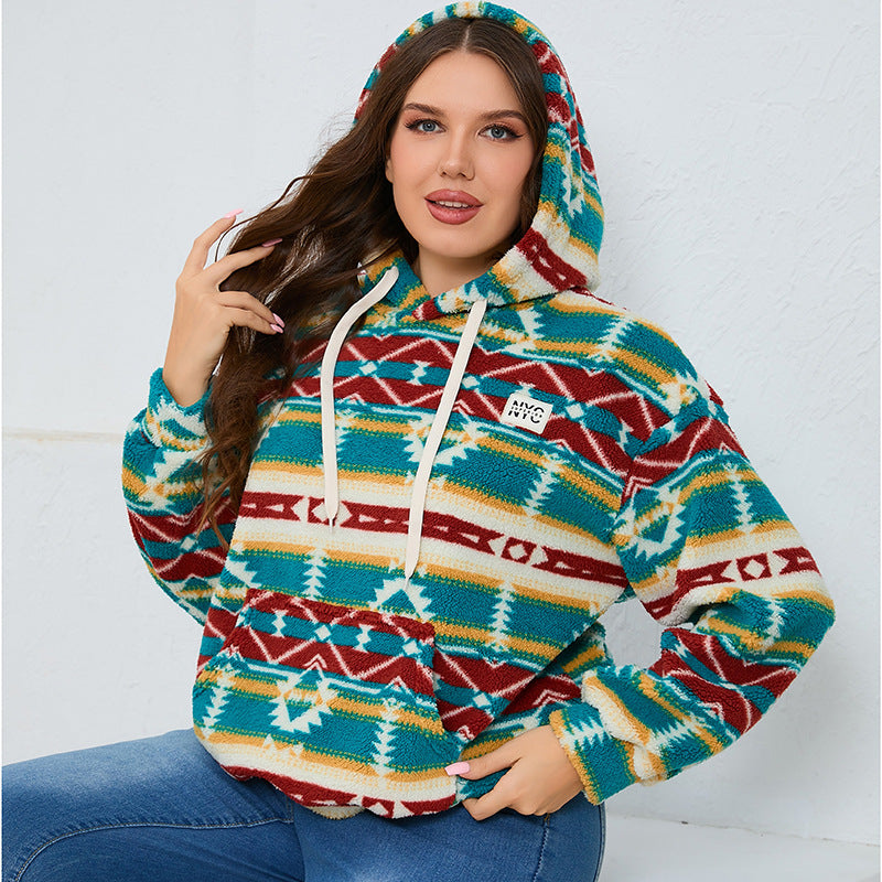 Women's Plus Size Hoodie Pullover