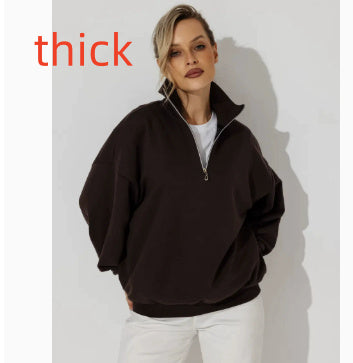 Lazy Style Fashion Casual Personality Versatile Zip-up Hoodie