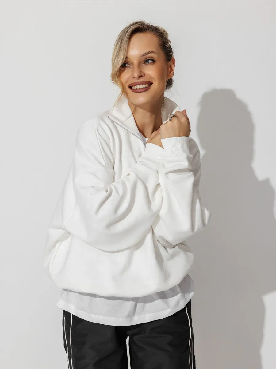 Lazy Style Fashion Casual Personality Versatile Zip-up Hoodie